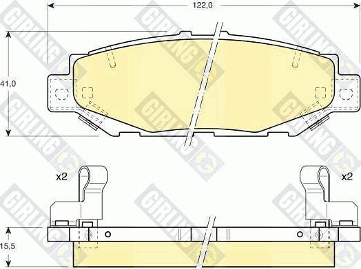 Girling 6111859 - Set placute frana,frana disc aaoparts.ro
