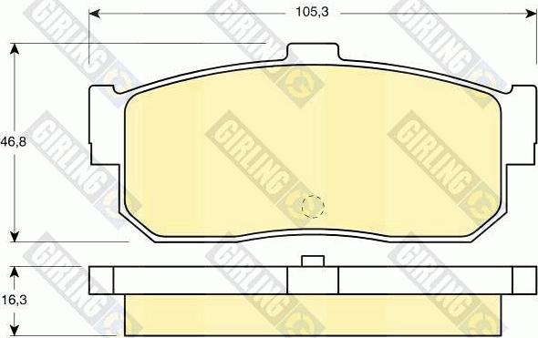 Girling 6111729 - Set placute frana,frana disc aaoparts.ro