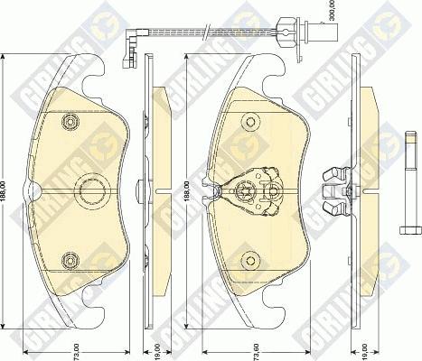 Girling 6118051 - Set placute frana,frana disc aaoparts.ro
