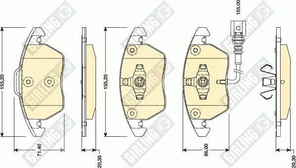 Girling 6118072 - Set placute frana,frana disc aaoparts.ro