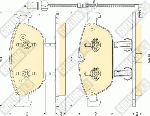 Girling 6118832 - Set placute frana,frana disc aaoparts.ro