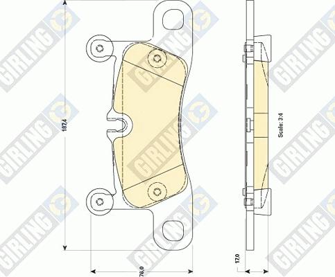 Girling 6118759 - Set placute frana,frana disc aaoparts.ro