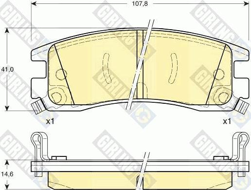 Girling 6113099 - Set placute frana,frana disc aaoparts.ro