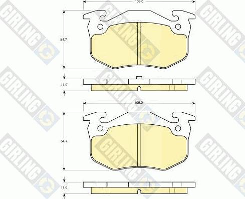 Girling 6113053 - Set placute frana,frana disc aaoparts.ro