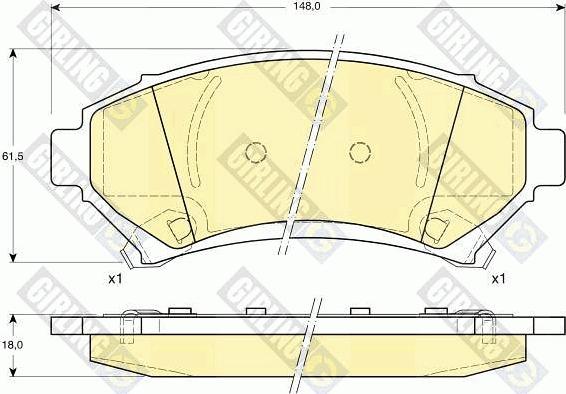 Girling 6113089 - Set placute frana,frana disc aaoparts.ro