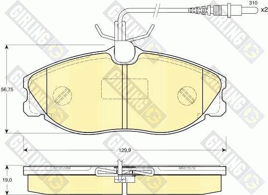 Girling 6112591 - Set placute frana,frana disc aaoparts.ro