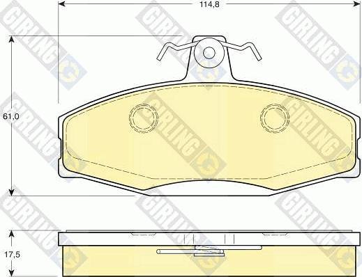 Girling 6112801 - Set placute frana,frana disc aaoparts.ro