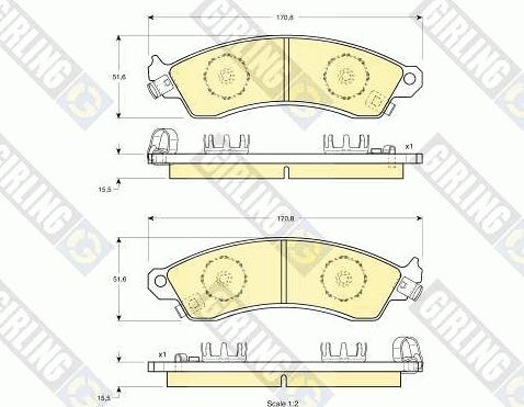 Girling 6112269 - Set placute frana,frana disc aaoparts.ro