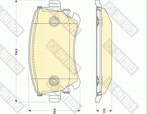 Girling 6117691 - Set placute frana,frana disc aaoparts.ro