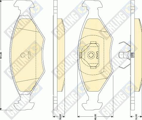 Girling 6117762 - Set placute frana,frana disc aaoparts.ro