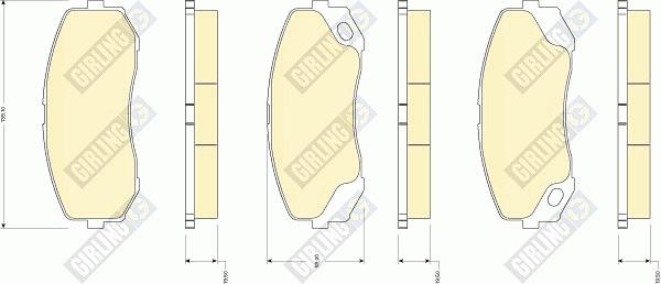 Girling 6134929 - Set placute frana,frana disc aaoparts.ro
