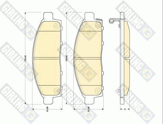 Girling 6134359 - Set placute frana,frana disc aaoparts.ro