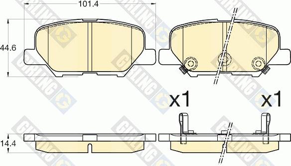 Girling 6135837 - Set placute frana,frana disc aaoparts.ro