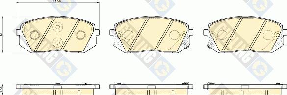 Girling 6135309 - Set placute frana,frana disc aaoparts.ro