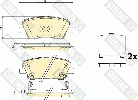 Girling 6136247 - Set placute frana,frana disc aaoparts.ro