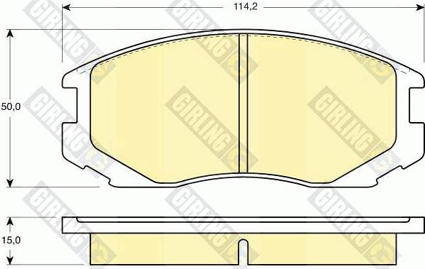 Girling 6130469 - Set placute frana,frana disc aaoparts.ro