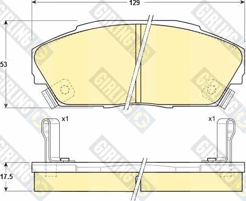 Girling 6130349 - Set placute frana,frana disc aaoparts.ro