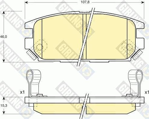 Girling 6131999 - Set placute frana,frana disc aaoparts.ro