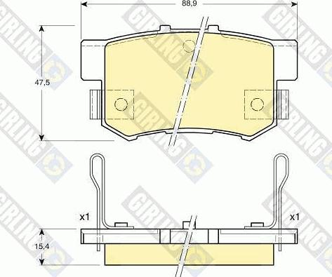 Girling 6131919 - Set placute frana,frana disc aaoparts.ro