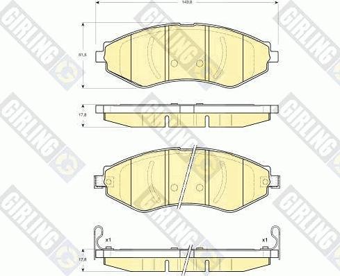 Girling 6133479 - Set placute frana,frana disc aaoparts.ro