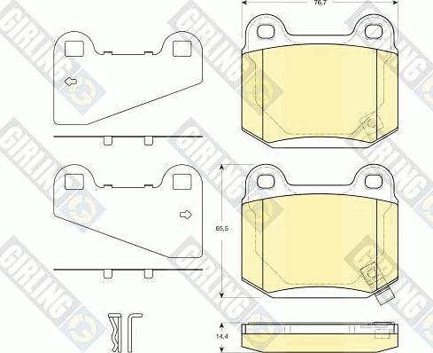 Girling 6133509 - Set placute frana,frana disc aaoparts.ro