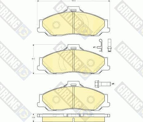 Girling 6133539 - Set placute frana,frana disc aaoparts.ro