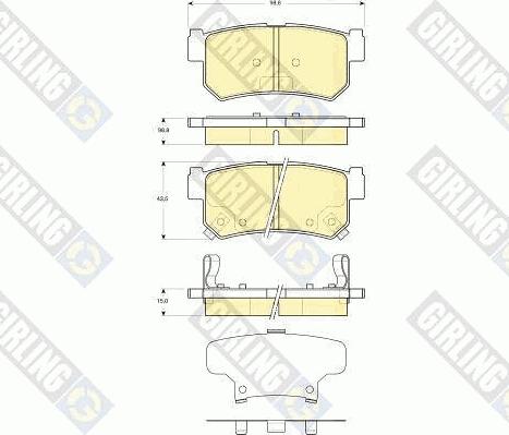 Girling 6133669 - Set placute frana,frana disc aaoparts.ro