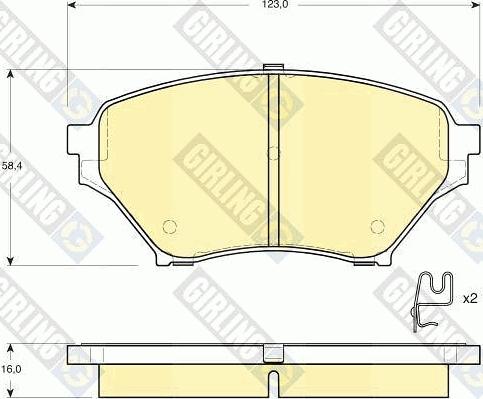 Girling 6133029 - Set placute frana,frana disc aaoparts.ro