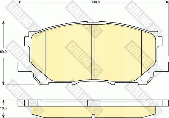 Girling 6133389 - Set placute frana,frana disc aaoparts.ro