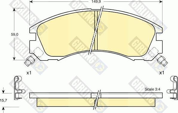 Girling 6132009 - Set placute frana,frana disc aaoparts.ro