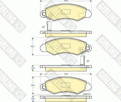 Girling 6132154 - Set placute frana,frana disc aaoparts.ro