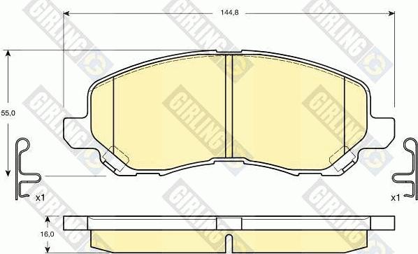 Girling 6132879 - Set placute frana,frana disc aaoparts.ro