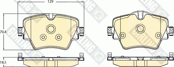 Girling 6120981 - Set placute frana,frana disc aaoparts.ro