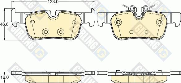 Girling 6120632 - Set placute frana,frana disc aaoparts.ro