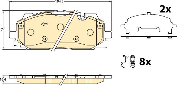 Girling 6121906 - Set placute frana,frana disc aaoparts.ro