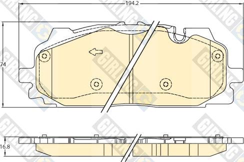 Girling 6121588 - Set placute frana,frana disc aaoparts.ro
