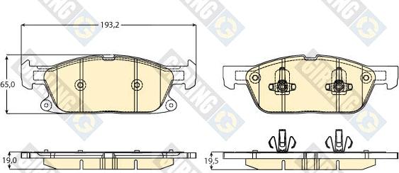 Girling 6121672 - Set placute frana,frana disc aaoparts.ro