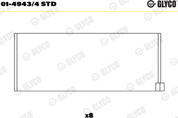 Glyco 01-4943/4 STD - Cuzineti biela aaoparts.ro