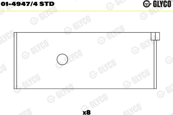 Glyco 01-4947/4 STD - Cuzineti biela aaoparts.ro