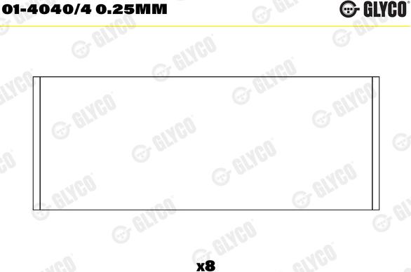 Glyco 01-4040/4 0.25mm - Cuzineti biela aaoparts.ro