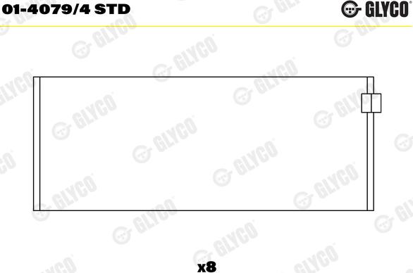 Glyco 01-4079/4 STD - Cuzineti biela aaoparts.ro