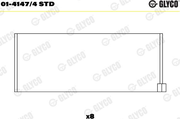 Glyco 01-4147/4 STD - Cuzineti biela aaoparts.ro