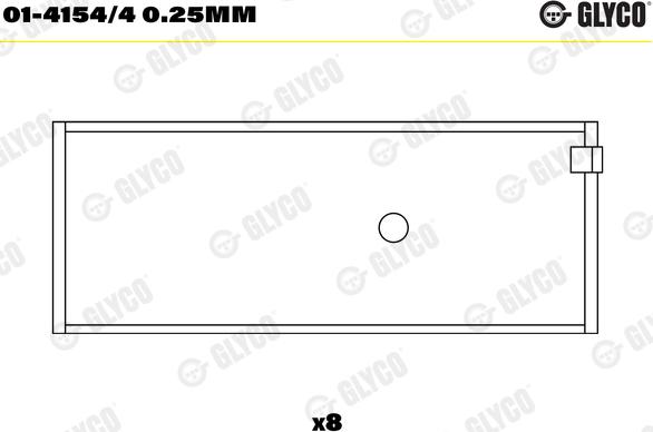 Glyco 01-4154/4 0.25mm - Cuzineti biela aaoparts.ro