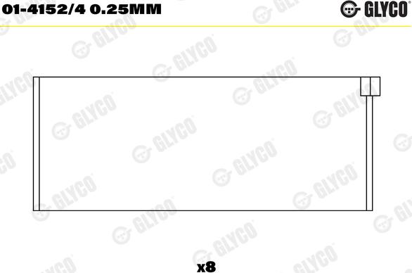 Glyco 01-4152/4 0.25mm - Cuzineti biela aaoparts.ro