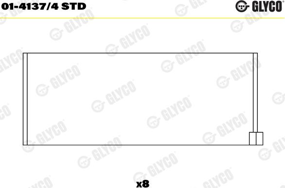 Glyco 01-4137/4 STD - Cuzineti biela aaoparts.ro