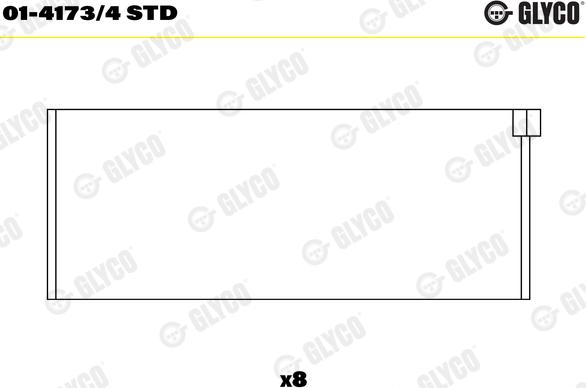 Glyco 01-4173/4 STD - Cuzineti biela aaoparts.ro