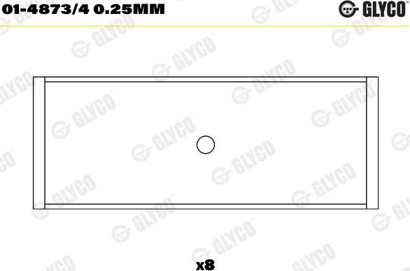 Glyco 01-4873/4 0.25MM - Cuzineti biela aaoparts.ro