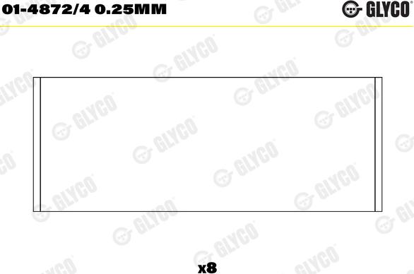 Glyco 01-4872/4 0.25MM - Cuzineti biela aaoparts.ro