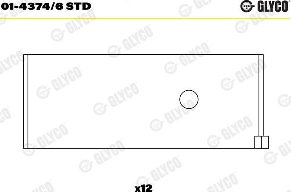 Glyco 01-4374/6 STD - Cuzineti biela aaoparts.ro