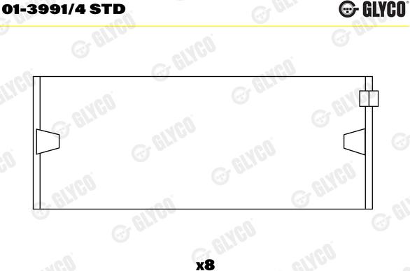 Glyco 01-3991/4 STD - Cuzineti biela aaoparts.ro